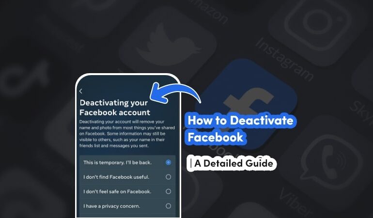 How to deactivate facebook account